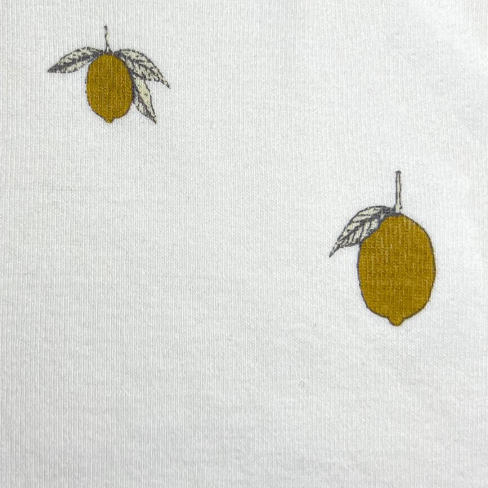 Комбинезон-слип для новорожденных базовый Konges Slojd "Lemon", кремовый